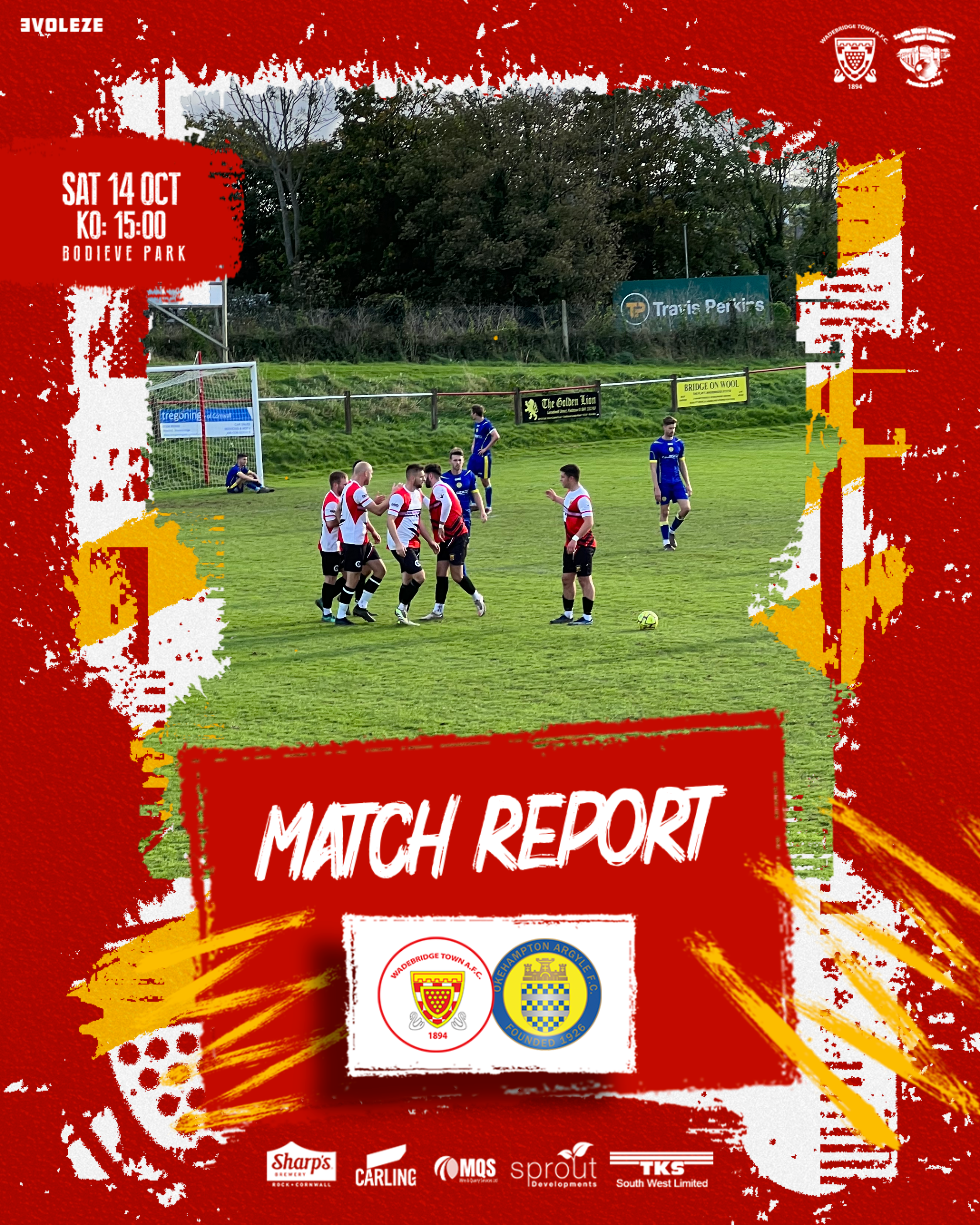 Match Report: Wadebridge Town 3 v 3 Okehampton Argyle